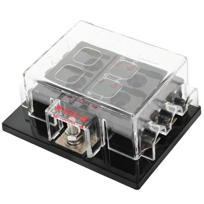6 WAY ATC ATO ATY Auto Blade ฟิวส์กล่องกันน้ำบล็อกแผง 12V -36VDC พร้อมไฟ LED